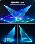 WZYBUTA RGBW 3D DJ Laser Light Show