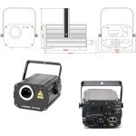 3D Animation Laser DJ Party Light Projector