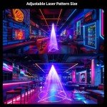 3D Color DJ Laser Light with Sound Activation