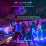 Professional Sound-Activated DJ Laser Lights Show