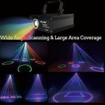 3D Color DJ Laser Light with Sound Activation