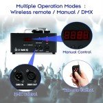 1500W DMX RGB Fog Machine with Remote Control