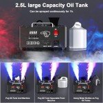 HOLDLAMP 2000W Fog Machine with LED Lights