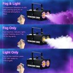 TCFUNDY 1200W Fog Machine with 18 LED Lights