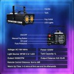 TCFUNDY 1200W Fog Machine with 18 LED Lights