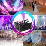 Valava 1000W DJ Fog Machine with RGB Lights