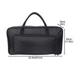 Gig Bag For Micro Controllers, Padded Carrying Bag, Heavy Duty DJ Controller Carrying Case With Shoulder Straps And Carry Handles For Multi-FX Pedals, Micro Keyboards, DJ Controllers And More