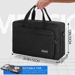 ITHWIU Padded DJ Controller Case for DDJ FLX4, DDJ SB SB3 400 RB, Hercules DJ Control Inpulse 300, L 20.5 X W 12.5 X H 2.75 inches, Black