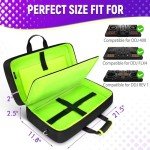 SNIGJAT DJ Controller Case for DDJ-FLX4/ DJ 400/ DDJ-REV1, Padded DJ Controller Bag with 5 Pockets for Laptop, Headphones, Cables, DJ Carrying Case with Adjustable Shoulder Strap, 21.5"x11.8"x2.5"