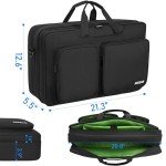 AKOZLIN Multi-layer Controller Gig Bag Padded Mixer Carry Case Fit For Pioneer DDJ FLX4 DJ Lite SB 2 3 SB2 SB3 DJ 400 DJ RB Controller Travel Bag