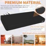 ITHWIU Mixer Protective Cover for DDJ FLX6 Dustproof & Waterproof Cover 26.6" L X 13.5" W X 2.7" H, Black