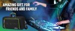 SNIGJAT DJ Controller Case for DDJ-FLX4/ DJ 400/ DDJ-REV1, Padded DJ Controller Bag with 5 Pockets for Laptop, Headphones, Cables, DJ Carrying Case with Adjustable Shoulder Strap, 21.5"x11.8"x2.5"