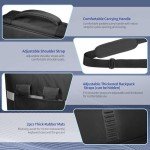 Aleemin DJ Controller Case Compatible with RX/XDJ-RX2 / XDJ-RX3 / MCX8000 / PRIME 4+, DJ Carrying Case Padded with Multi-pocket, DJ Case for DJ Controller & Accessories