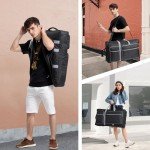 Aleemin DJ Controller Case Compatible with RX/XDJ-RX2 / XDJ-RX3 / MCX8000 / PRIME 4+, DJ Carrying Case Padded with Multi-pocket, DJ Case for DJ Controller & Accessories