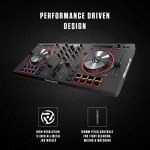 Numark Mixtrack 3 | All-In-One 2-Deck DJ Controller for Serato DJ Including an Long-Throw Pitch Faders, 5-inch High Resolution Jog Wheels and Virtual DJ LE & Prime Loops Remix Tool Kit