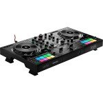 Hercules DJControl Inpulse 500 DJ Software Controller with Hercules HDP DJ45 Over-Ear Headphones & Mini to 6' RCA Cable Bundle