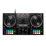 Hercules DJControl Inpulse 500 2-Deck USB DJ Controller Bundle with Laptop Stand, 4-Port USB Hub and Cables (2-Pack) (5 Items)