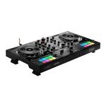 Hercules DJControl Inpulse 500 2-Deck USB DJ Controller Bundle with Laptop Stand, 4-Port USB Hub and Cables (2-Pack) (5 Items)