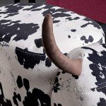 Stylish Cow Print Foot Rest Ottoman