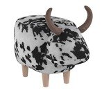 Stylish Cow Print Foot Rest Ottoman