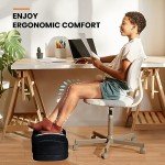 Adjustable Ergonomic Foot Rest with Washable Cover