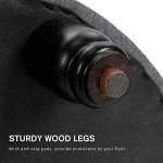 Ergonomic Grey Button Tufted Foot Rest Ottoman