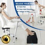 KAYFIA Adjustable Gel Foam Foot Rest for Desk