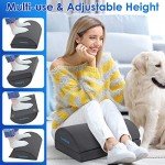 CushZone Adjustable Under Desk Foot Rest (Grey)