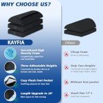 KAYFIA Adjustable Gel Foam Foot Rest for Desk