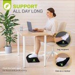 Premium Velvet Ergonomic Under-Desk Foot Rest