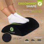 Premium Velvet Ergonomic Under-Desk Foot Rest