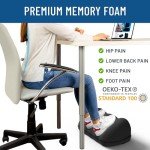 Ergonomic Adjustable Under-Desk Foot Rest with Massage