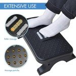 Ergonomic Under Desk Footrest with Massage Rollers