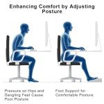 StrongTek Adjustable Ergonomic Foot Rest for Comfort