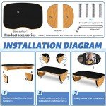 Larger Wooden Rocking Footrest for Home Office