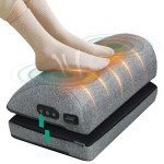 Heated Ergonomic Footrest with Massage & Adjustable Height