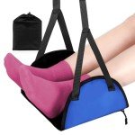 Portable Adjustable Footrest for Comfort on Flights