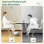 Heated Ergonomic Footrest with Massage & Adjustable Height
