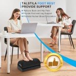 Ergonomic Adjustable Under Desk Foot Rest with Heater