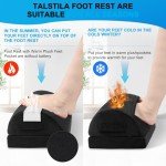 Ergonomic Adjustable Under Desk Foot Rest with Heater
