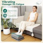 Heated Ergonomic Footrest with Massage & Adjustable Height