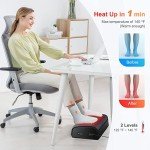 Heated Adjustable Ergonomic Foot Rest for Desk