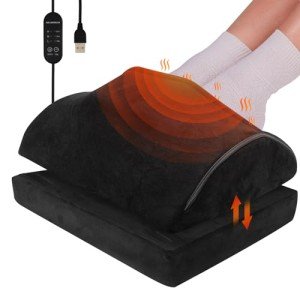 HAMOPY Heated Under-Desk Foot Rest with Pocket
