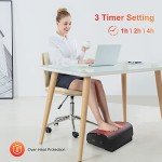 Heated Adjustable Ergonomic Foot Rest for Desk
