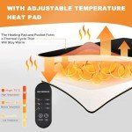 HAMOPY Heated Under-Desk Foot Rest with Pocket