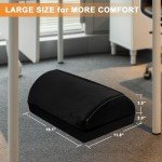 HAMOPY Heated Under-Desk Foot Rest with Pocket
