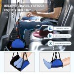 Portable Adjustable Footrest for Comfort on Flights