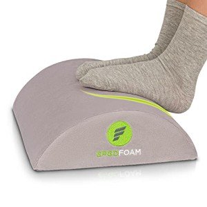 Premium Velvet Ergonomic Under-Desk Foot Rest