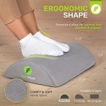 Premium Velvet Ergonomic Under-Desk Foot Rest