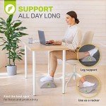 Premium Velvet Ergonomic Under-Desk Foot Rest